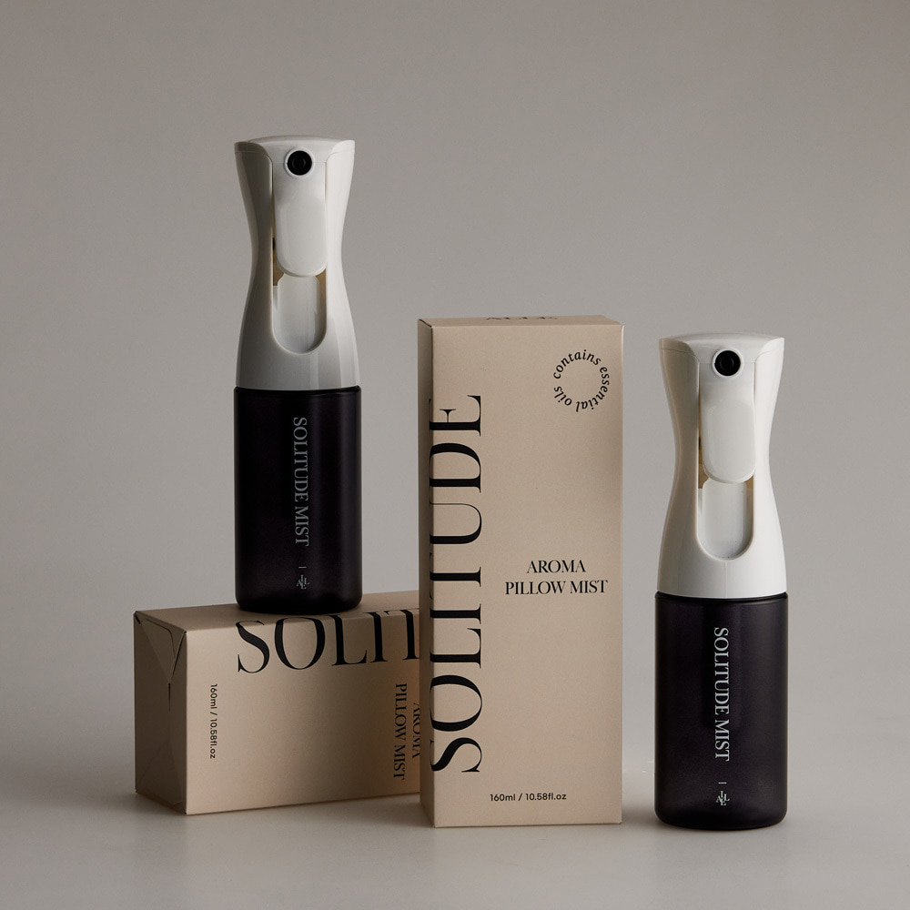 [ALLE] SOLITUDE Aroma Pillow Mist 150ml – Plant-Based Essential Oils, Natural Signature Scent, Antibacterial & Deodorizing Tested - Made in KOREA